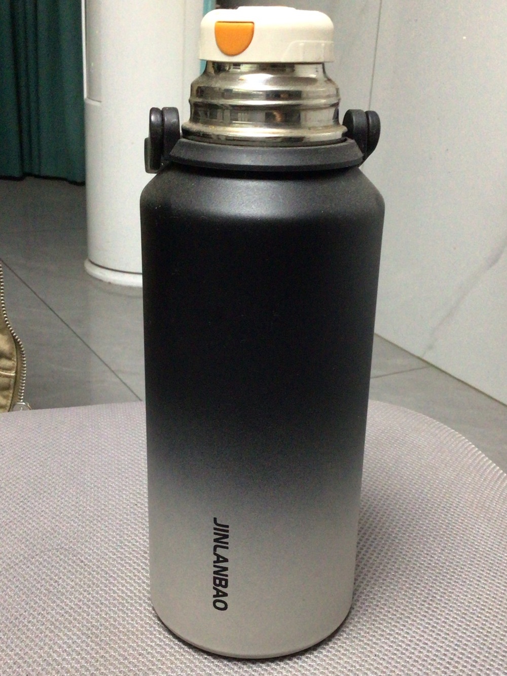 Black & Silver Insulated Bottle - Home Accents